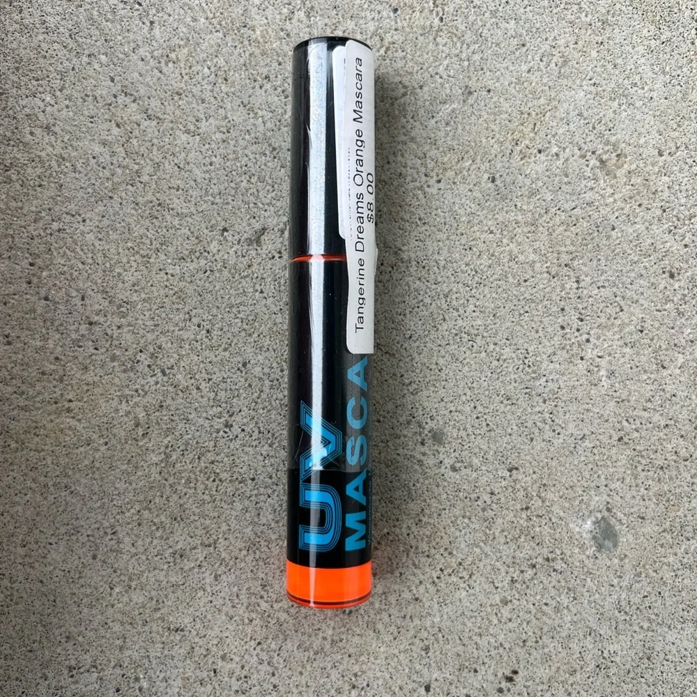 Ultraviolet UV Neon Orange Glow in the Dark Vegan Mascara NEW WITH TAGS